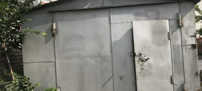 Как поднять металлический гараж