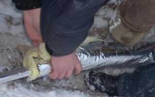 Как и чем выполняется утепление водопроводных труб в земле?