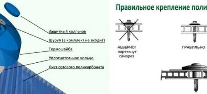 Саморезы, шайбы и профили для покрытия тепличных каркасов листами поликарбоната
