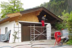 Окраска щитовых стен