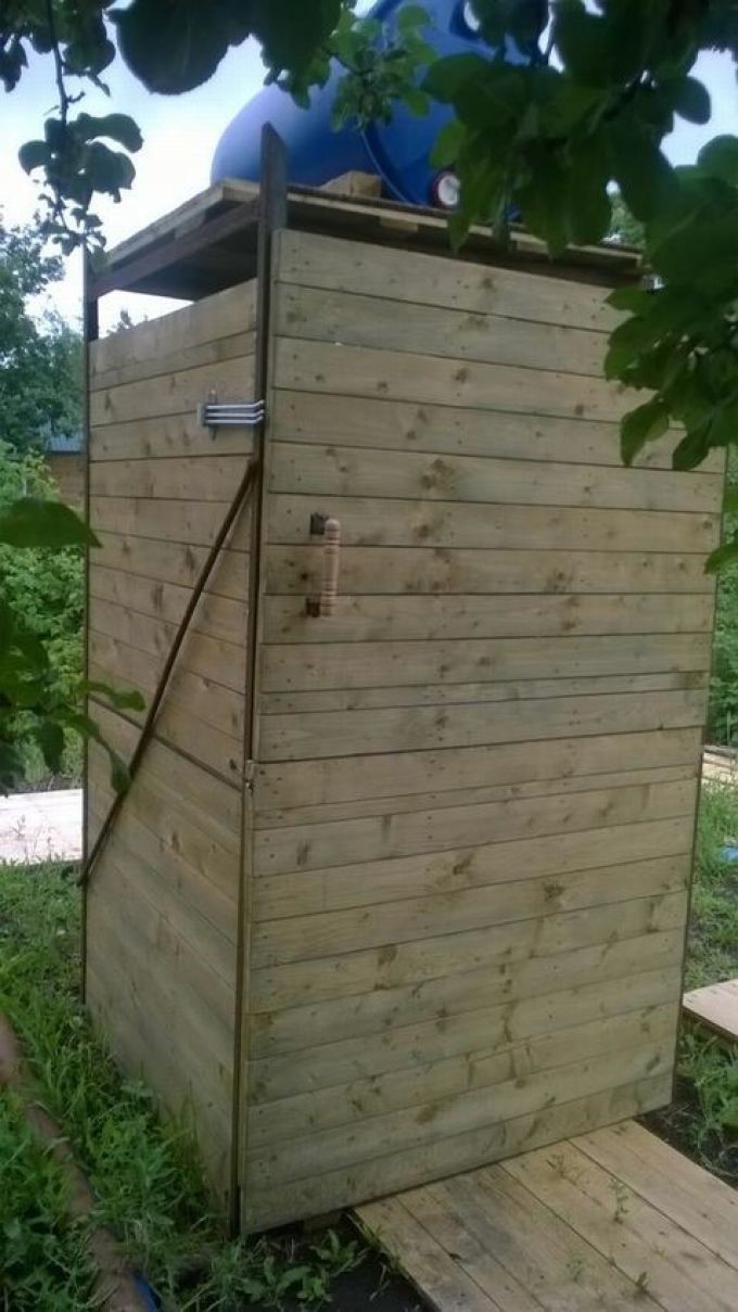Уличный летний душ своими руками
